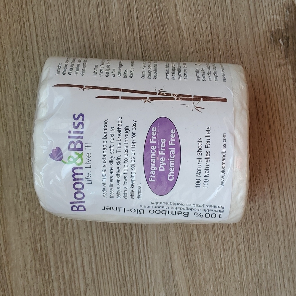 Bloom&Bliss 100% Bamboo Flushable Liners